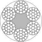 8,0 mm Drahtseil EN 12385-4 6x19M-FC verzinkt