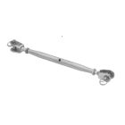 ASS Super-Mini-Wantenspanner mit zwei Gabeln, lange Ausführung - 1.4401 / AISI316 / Edelstahl A4