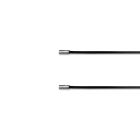 GYM-Seil verzinkt, 4/5 mm PVC-Ummantelt schwarz, beide Enden ALU-Endbundhülse aufgepresst