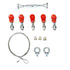 Kabelschlepp-Seilsystem Wand SET mit 5 Rollen