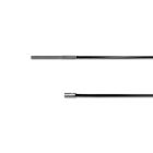 GYM-Seil verzinkt, 4/5 mm PVC-Ummantelt schwarz, ein Ende NIRO-Gewindeterminal M6x60 aufgewalzt, anderes ALU-Endbundhülse verpreßt