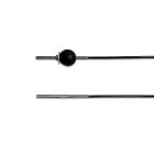 GYM-Seil verzinkt, 4/5 mm PVC-Ummantelt schwarz, beide Enden NIRO-Gewindeterminal M8x54 aufgewalzt, mit Kugelstopper
