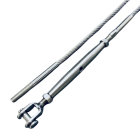 eine Seite Wantenspanner Gabel/Terminal, andere Seite Außengewinde mit Rechtsgewinde aufgewalzt 