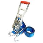 Zurrgurt Sonderanfertigung LC 2500/5000 daN, Bandbreite 50 mm, mit Langhebelzugratsche