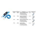 Zurrgurt LC 400 daN, Bandbreite 25 mm, 2-teilig mit S-Haken beschichtet