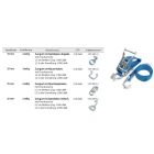 Zurrgurt Sonderanfertigung LC 1000 daN, Bandbreite 35 mm, 2-teilig mit Spitzhaken einfach
