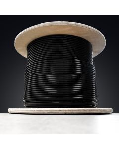 Seil für Sportgeräte PVC ummantelt schwarz, 4 auf 5 mm