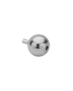 Stell-Kugel (ø 18 mm) für 1,5 mm Seil, aus 2.0401 vernickelt, BL 125 daN