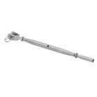 ASS Super-Mini-Wantenspanner mit Gabel und Terminal, lange Ausführung - 1.4401 / AISI316 / Edelstahl A4