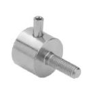 Stell-Halter einfach für Regalböden außen für 1,5 mm Seil, aus 2.0401 vernickelt, BL 125 daN