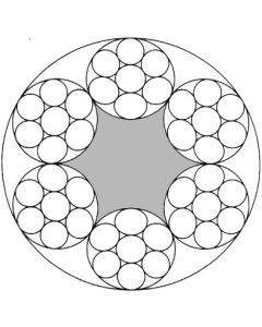Drahtseil EN 12385-4, 6x7-FC, 4mm