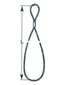 12 mm Anschlagseil mit einer Pressung, endlos verpresst nach EN 13414-3