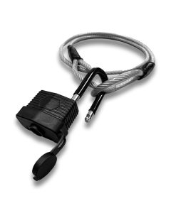 Diebstahl Sicherungsseil mit PVC-Ummantelten Drahtseil und zwei Schlaufen inkl. Vorhängeschloss