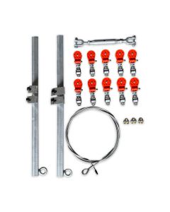 Kabelschlepp-Seilsystem SET mit 10 Rollen