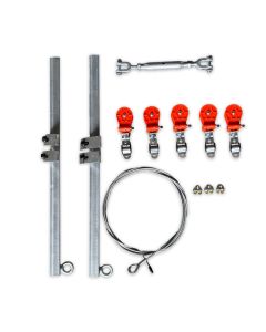 Kabelschlepp-Seilsystem SET mit 5 Rollen