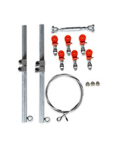 Kabelschlepp-Seilsystem SET mit 6 Rollen