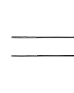 GYM-Seil verzinkt, 4/5 mm PVC-Ummantelt schwarz, beide Enden NIRO-Gewindeterminal M8x54 aufgewalzt