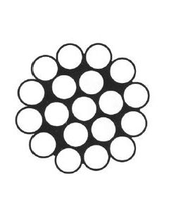 NIRO-Drahtseil 1x19, 1570 N/mm², Werkstoff: 1.4401