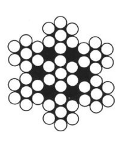 NIRO-Drahtseil 6x7-WSC