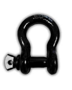 Schäkel schwarz, Hochfest, mit Schraubbolzen