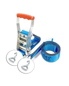 Zurrgurt 2-teilig Sonderanfertigung LC 2500/5000 daN, Bandbreite 50 mm, mit Spitzhaken einfach
