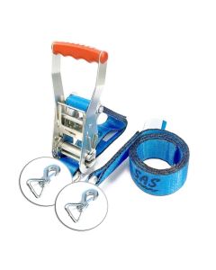 Zurrgurt 2-teilig Sonderanfertigung LC 2500/5000 daN, Bandbreite 50 mm, mit Triangelkarabinerhaken