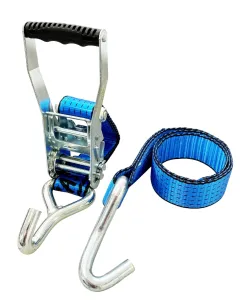 Zurrgurt 2-teilig Sonderanfertigung LC 2500/5000 daN, Bandbreite 50 mm, mit Spitzhaken einfach