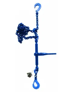 Zurrkette Güteklasse 10, mit Ratschenlastenspanner und 1 Verkürzungshaken